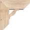 Ekena Millwork Funston Slat Smooth Bracket w/ Offset Brace, Douglas Fir, 7 1/2"W x 18"D x 18"H BKT0806X18X18FST06SDF - alternate 2